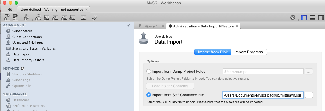 import database workbench 6.3
